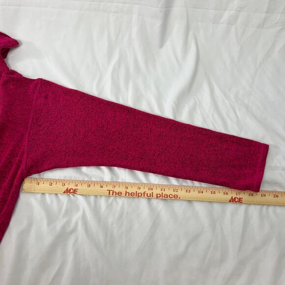 Cozy Cabincore Pink Fuchsia Cowl Neck Romantic Casual Tunic Top Livi Women 18/20 - Picture 11 of 12